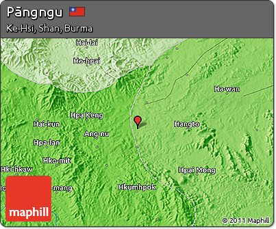 Political 3D Map of Pāngngu
