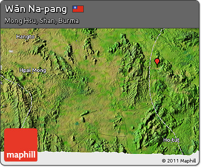 Satellite 3D Map of Wān Na-pang