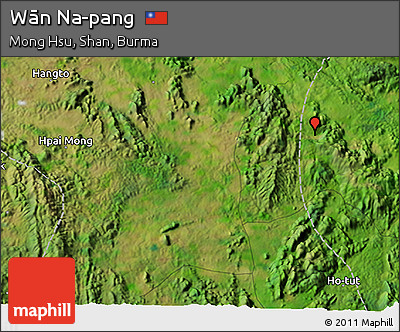 Satellite 3D Map of Wān Na-pang