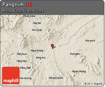 Shaded Relief 3D Map of Pangnim