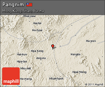 Shaded Relief 3D Map of Pangnim