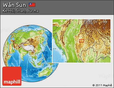 Physical Location Map of Wān Sun