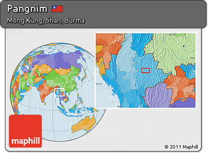 Political Location Map of Pangnim
