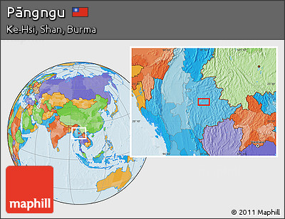 Political Location Map of Pāngngu