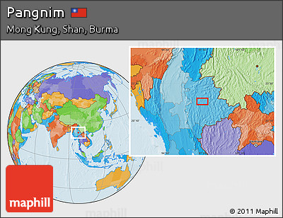 Political Location Map of Pangnim