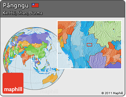 Political Location Map of Pāngngu