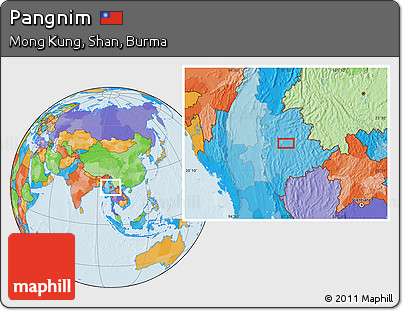 Political Location Map of Pangnim
