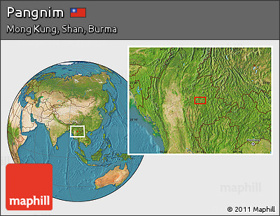 Satellite Location Map of Pangnim