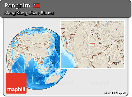 Shaded Relief Location Map of Pangnim