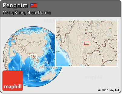 Shaded Relief Location Map of Pangnim