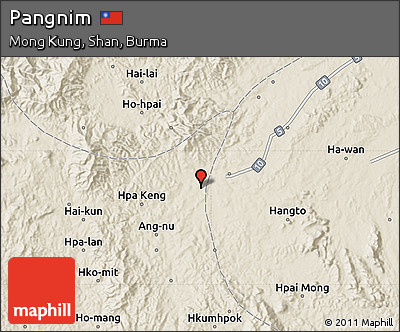 Shaded Relief Map of Pangnim