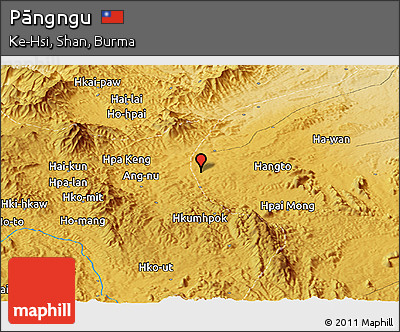 Physical Panoramic Map of Pāngngu