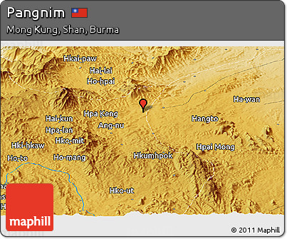 Physical Panoramic Map of Pangnim