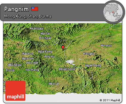 Satellite Panoramic Map of Pangnim