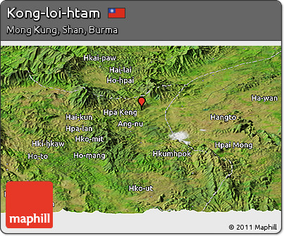 Satellite Panoramic Map of Kong-loi-htam