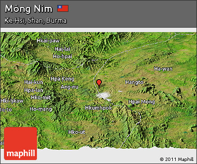 Satellite Panoramic Map of Möng Nim