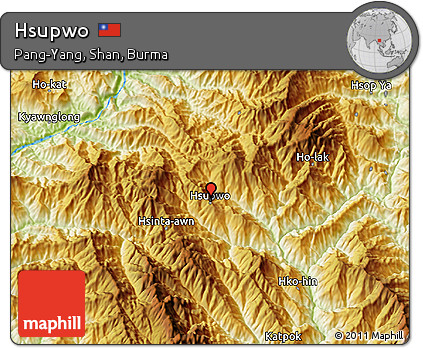 Physical 3D Map of Hsupwo