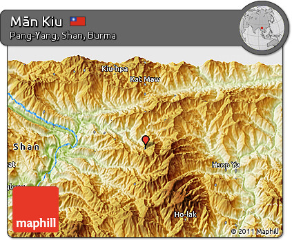 Physical 3D Map of Mān Kiu