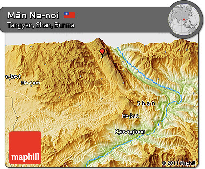 Physical 3D Map of Mān Na-noi