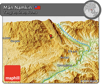 Physical 3D Map of Mān Namkin