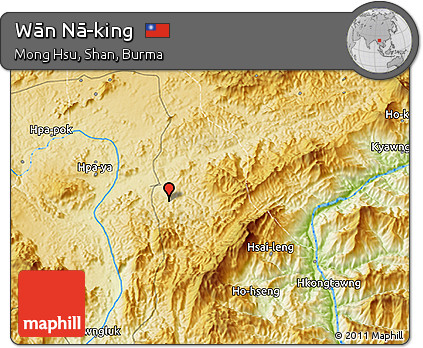 Physical 3D Map of Wān Nā-king