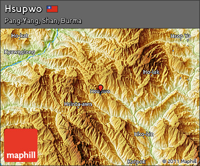 Physical 3D Map of Hsupwo