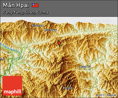 Physical 3D Map of Mān Hpai