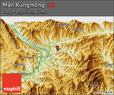 Physical 3D Map of Mān Kungmōng
