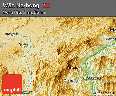 Physical 3D Map of Wān Na-hong