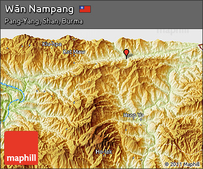 Physical 3D Map of Wān Nampang