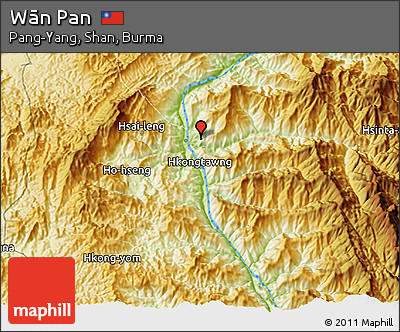 Physical 3D Map of Wān Pan