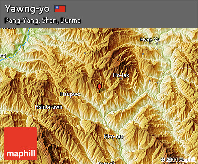 Physical 3D Map of Yawng-yo