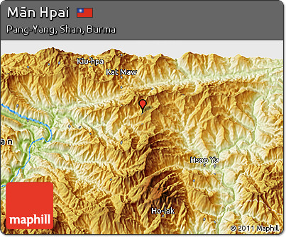 Physical 3D Map of Mān Hpai