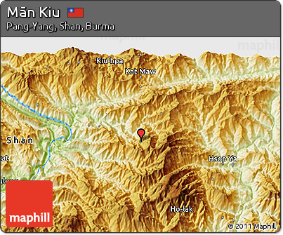 Physical 3D Map of Mān Kiu