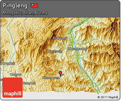 Physical 3D Map of Pingleng
