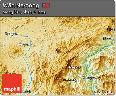 Physical 3D Map of Wān Na-hong