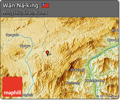 Physical 3D Map of Wān Nā-king