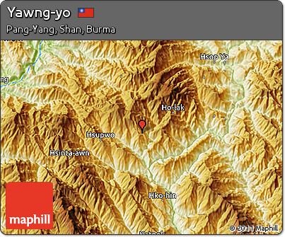 Physical 3D Map of Yawng-yo