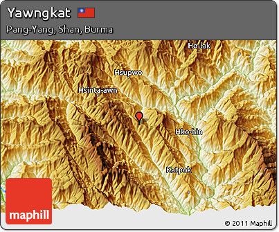 Physical 3D Map of Yawngkat