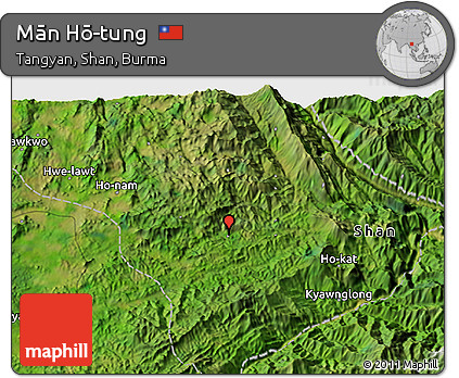Satellite 3D Map of Mān Hō-tung