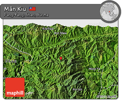 Satellite 3D Map of Mān Kiu