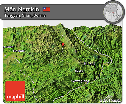 Satellite 3D Map of Mān Namkin