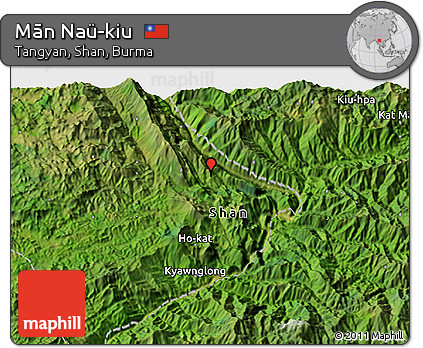 Satellite 3D Map of Mān Naü-kiu