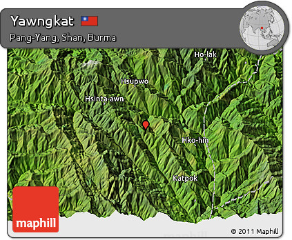 Satellite 3D Map of Yawngkat