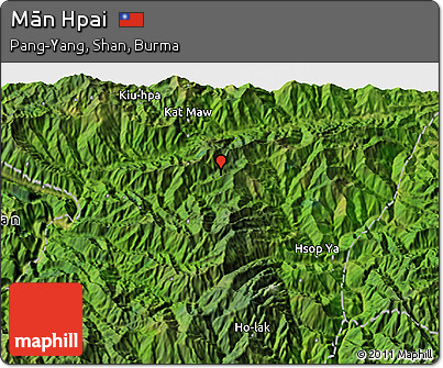 Satellite 3D Map of Mān Hpai