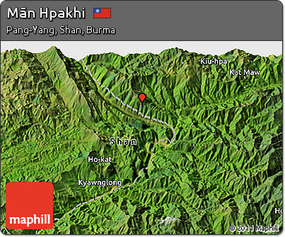 Satellite 3D Map of Mān Hpakhi