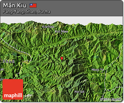 Satellite 3D Map of Mān Kiu
