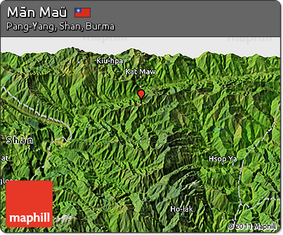 Satellite 3D Map of Mān Maü