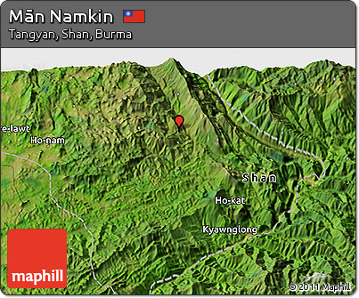 Satellite 3D Map of Mān Namkin