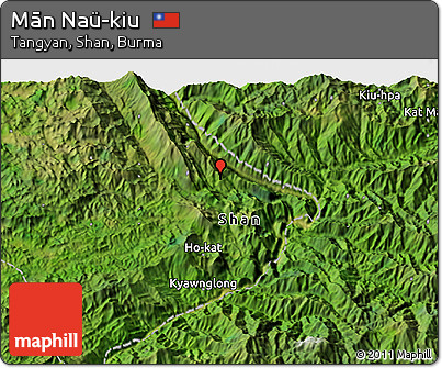 Satellite 3D Map of Mān Naü-kiu